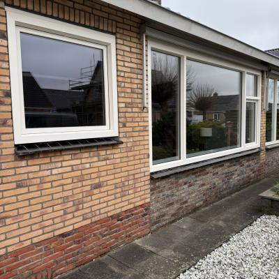 Kunststof kozijnen geplaatst in een woning in de Westereen